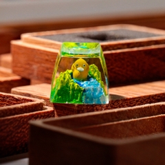 Pokemon - Psyduck Artisan Keycap Breakwooden 3