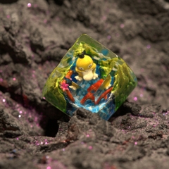 Pokemon - Psyduck Artisan Keycap Breakwooden 4