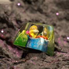 Pokemon - Psyduck Artisan Keycap Breakwooden 4