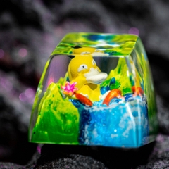 Pokemon - Psyduck Artisan Keycap Breakwooden 4