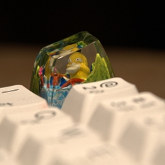 Pokemon - Psyduck Artisan Keycap Breakwooden 5