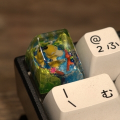 Pokemon - Psyduck Artisan Keycap Breakwooden 5