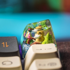 Pokemon - Psyduck Artisan Keycap Breakwooden 6