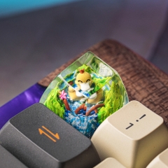 Pokemon - Psyduck Artisan Keycap Breakwooden 6