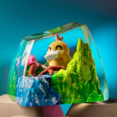 Pokemon - Psyduck Artisan Keycap Breakwooden 7