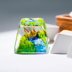 Pokemon - Raichu Artisan Keycap Breakwooden