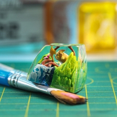 Pokemon - Raichu Artisan Keycap Breakwooden 2