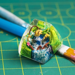 Pokemon - Raichu Artisan Keycap Breakwooden 2