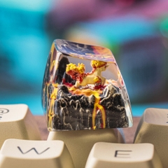 Pokemon - Rapidash Artisan Keycap Breakwooden 2