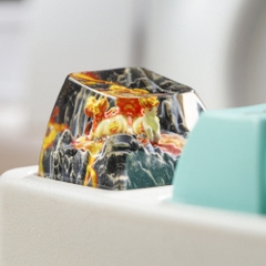 Pokemon - Rapidash Artisan Keycap Breakwooden 4