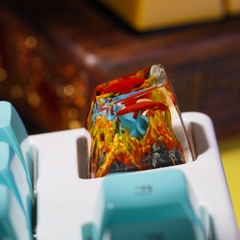 Pokemon - Salamence Artisan Keycap Breakwooden