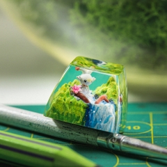 Pokemon - Scorbunny Artisan Keycap Breakwooden