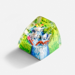 Pokemon - Scorbunny Artisan Keycap Breakwooden 2