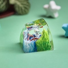 Pokemon - Scorbunny Artisan Keycap Breakwooden 3