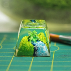 Pokemon - Scyther Artisan Keycap Breakwooden