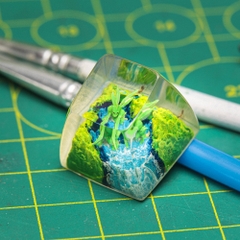 Pokemon - Scyther Artisan Keycap Breakwooden