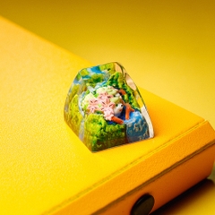 Pokemon - Shaymin Artisan Keycap Breakwooden