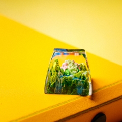 Pokemon - Shaymin Artisan Keycap Breakwooden