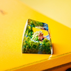 Pokemon - Shaymin Artisan Keycap Breakwooden