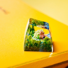 Pokemon - Shaymin Artisan Keycap Breakwooden