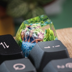 Pokemon - Shaymin Artisan Keycap Breakwooden
