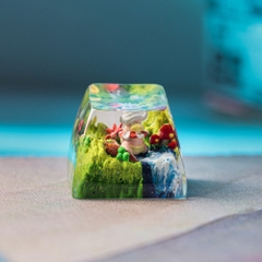 Pokemon - Slowking Artisan Keycap Breakwooden