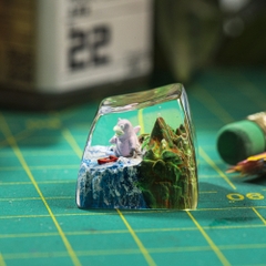 Pokemon - Slowpoke Artisan Keycap Breakwooden 3