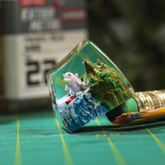 Pokemon - Slowpoke Artisan Keycap Breakwooden 3