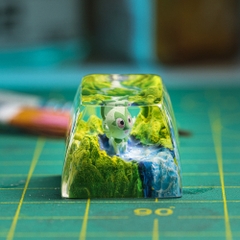 Pokemon - Sprigatito Artisan Keycap Breakwooden