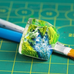 Pokemon - Sprigatito Artisan Keycap Breakwooden