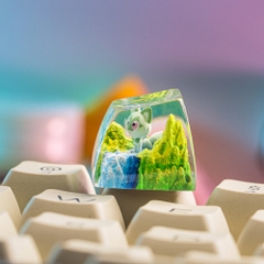 Pokemon - Sprigatito Artisan Keycap Breakwooden 2