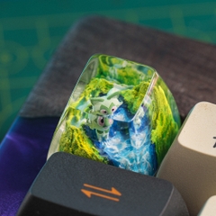 Pokemon - Sprigatito Artisan Keycap Breakwooden 2