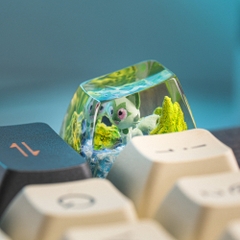 Pokemon - Sprigatito Artisan Keycap Breakwooden 2