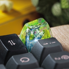 Pokemon - Sprigatito Artisan Keycap Breakwooden 4