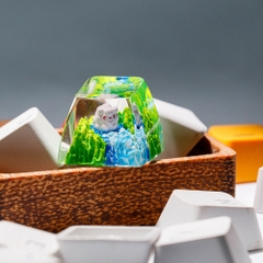 Pokemon - Swirlix Artisan Keycap Breakwooden