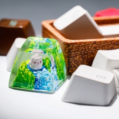 Pokemon - Swirlix Artisan Keycap Breakwooden