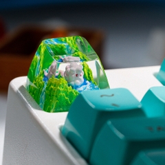 Pokemon - Swirlix Artisan Keycap Breakwooden