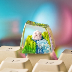 Pokemon - Swirlix Artisan Keycap Breakwooden 2