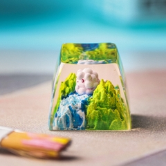 Pokemon - Swirlix Artisan Keycap Breakwooden 3