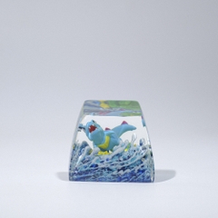 Pokemon - Totodie Artisan Keycap Breakwooden