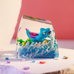 Pokemon - Totodie Artisan Keycap Breakwooden