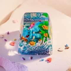 Pokemon - Totodie Artisan Keycap Breakwooden