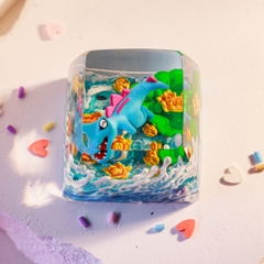 Pokemon - Totodie Artisan Keycap Breakwooden