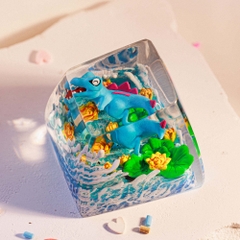 Pokemon - Totodie Artisan Keycap Breakwooden