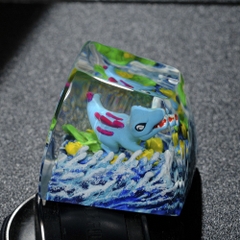 Pokemon - Totodie Artisan Keycap Breakwooden 2