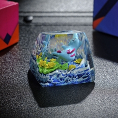 Pokemon - Totodie Artisan Keycap Breakwooden 2