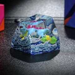 Pokemon - Totodie Artisan Keycap Breakwooden 2