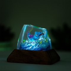 Pokemon - Totodie Artisan Keycap Breakwooden 2