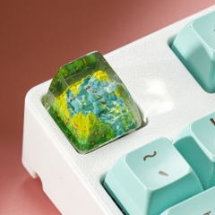 Pokemon - Totodile Artisan Keycap Breakwooden