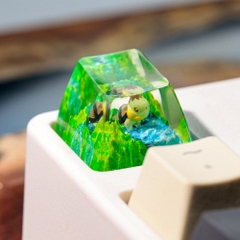 Pokemon - Turtwig Artisan Keycap Breakwooden
